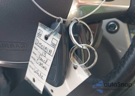 2013 Ford C-Max Hybrid Sel из США, поврежденный, VIN 1FADP5BU6DL501818